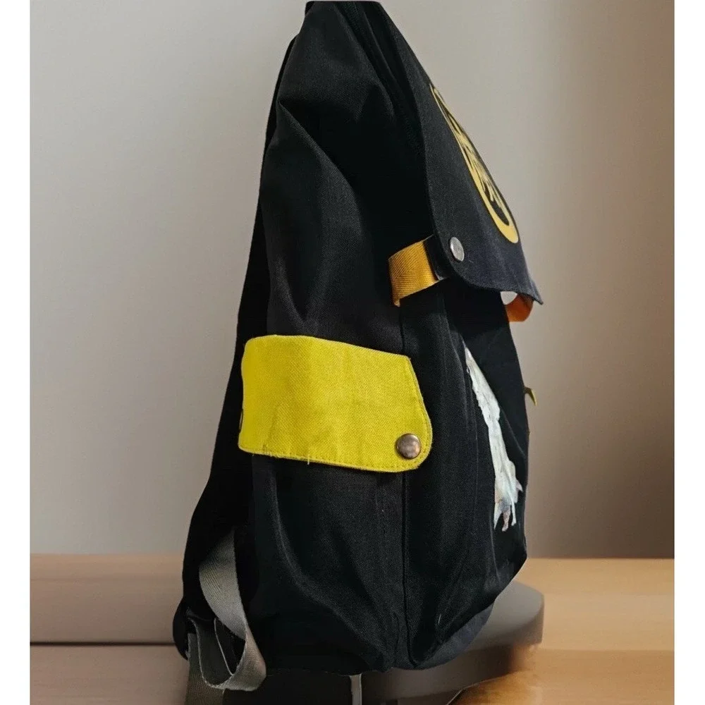Anime Demon Slayer Agatsuma‎ Zenitsu School Bag Oxford Laptop Backpack Plug-ins